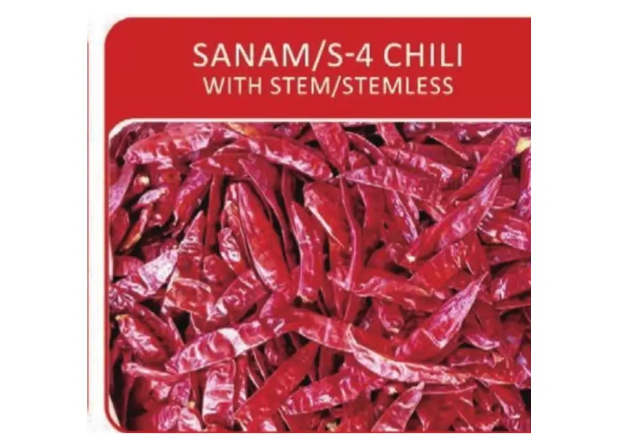 Sanam / S-4 Chili — With Stem / Stemless from the Deesheng Food catalogue