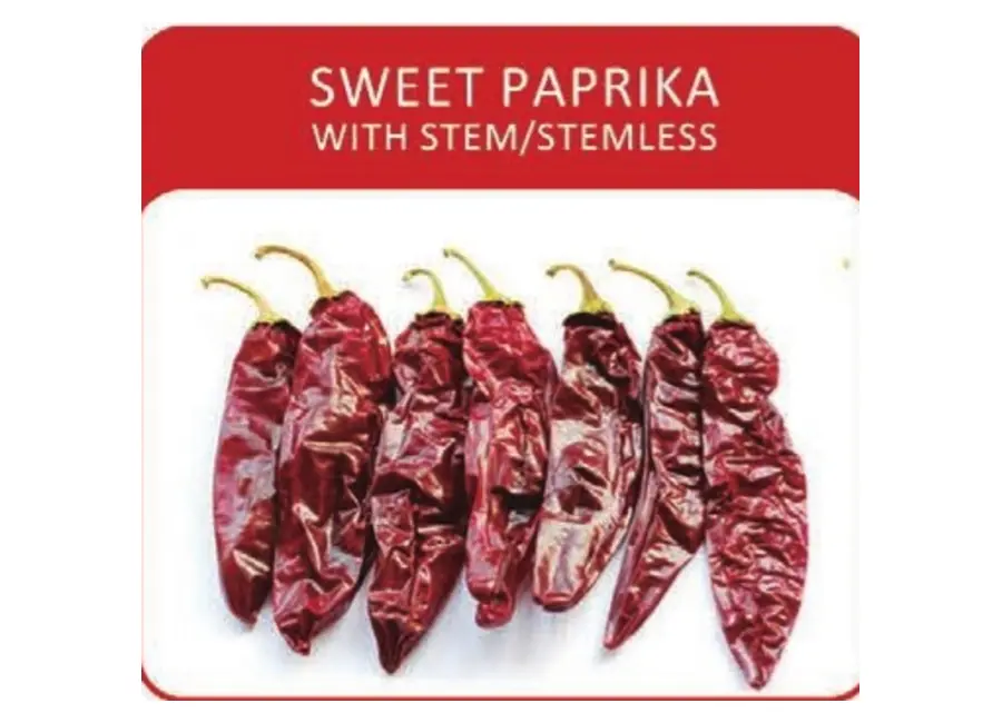 Sweet Paprika — With Stem / Stemless from the Deesheng Food catalogue