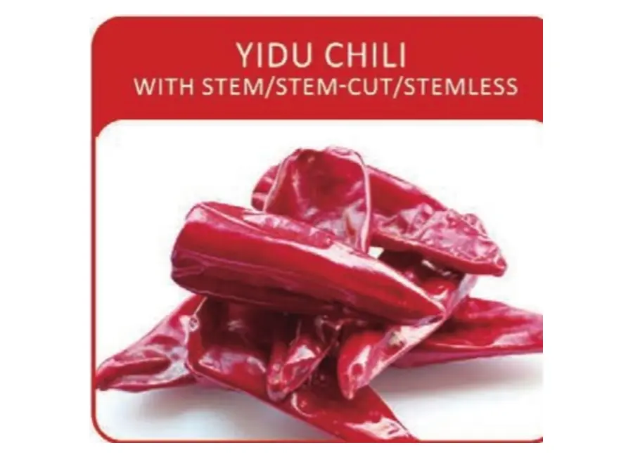 Yidu Chili — With Stem / Stem-cut / Stemless from the Deesheng Food catalogue