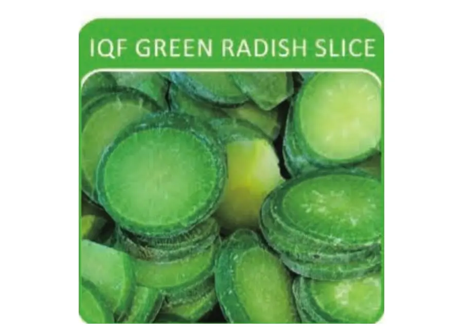 IQF Green Radish Slices from the Deesheng Food catalogue