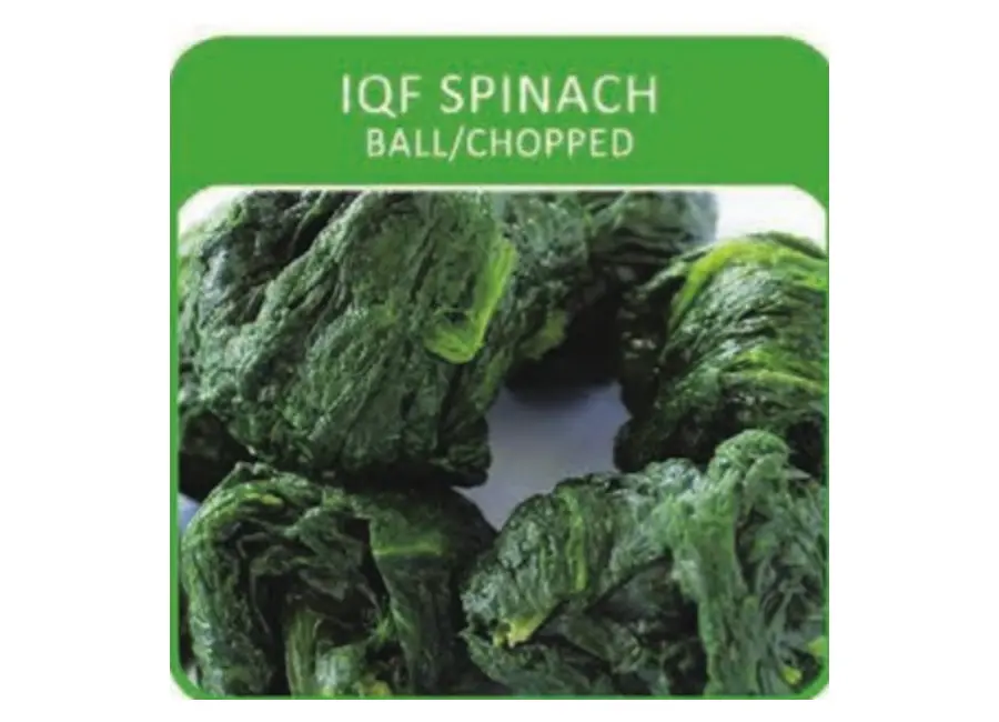 IQF Spinach — Ball / Chopped from the Deesheng Food catalogue
