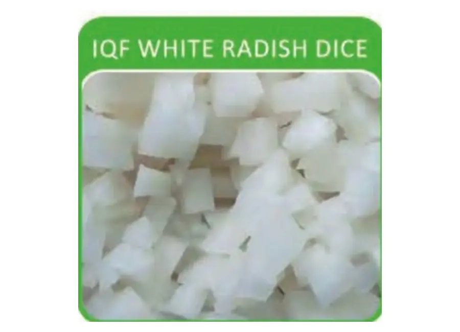 IQF White Radish Dice from the Deesheng Food catalogue