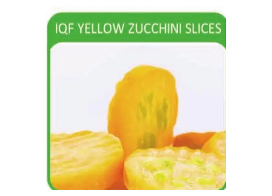 IQF Yellow Zucchini Slices from the Deesheng Food catalogue