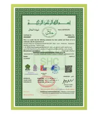 SHC HALAL certificate preview